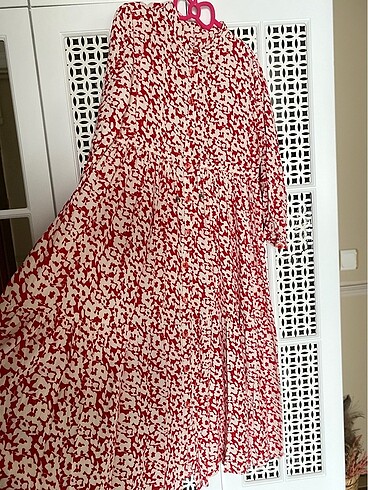 diğer Beden kırmızı Renk Viscon kumaş elbise