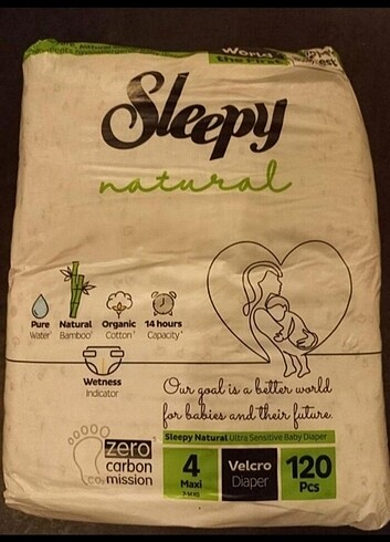 SLEEPY NATURAL 4 NUMARA 120 ADET 
