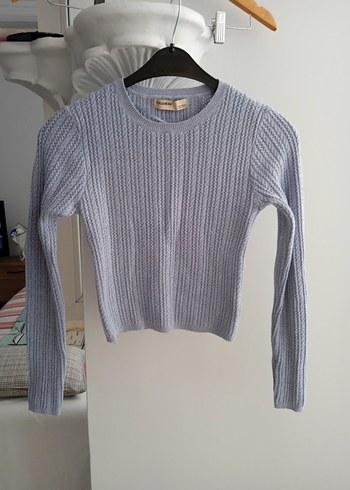 pull&bear Gri Kadın Triko Uzun Kollu Kazak