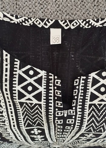 38 Beden siyah Renk Bohem Etnik Otantik Bluz Tunik Elbise