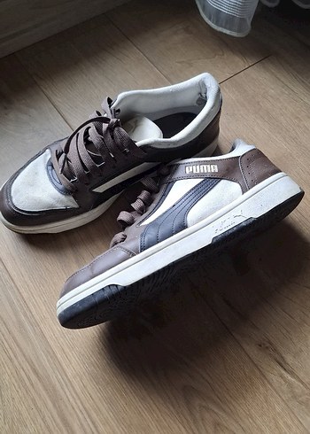 Puma Kahverengi Gri Bağcıklı Erkek Spor Ayakkabı