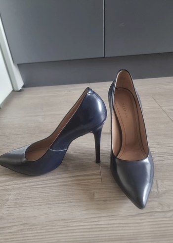 40 Beden mavi Renk Klasik Mavi Stiletto Topuklu Kadın Ayakkabı