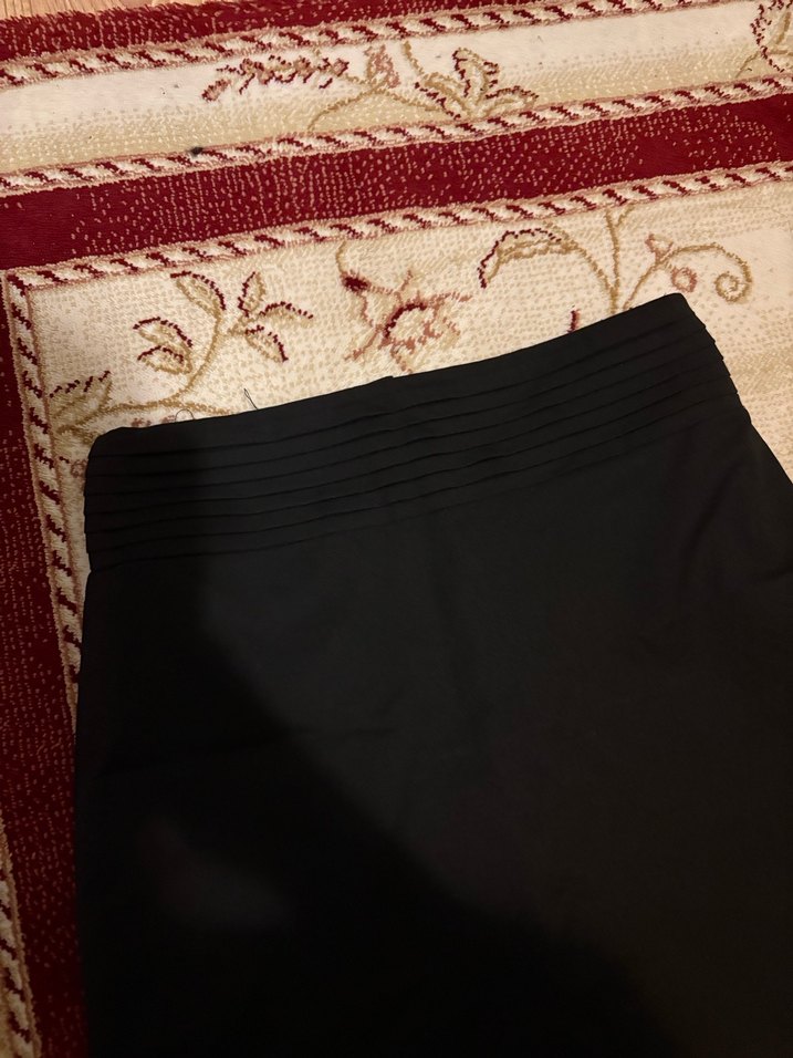 Düz Siyah Midi Kalem Etek - Görsel 2