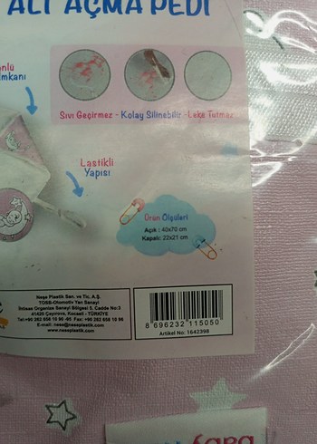 ALT AÇMA PEDİ ÇANTA BOY BAYB'NESS AMBALAJINDA - Görsel 3