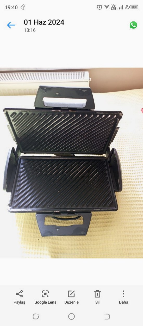 Gri Sandviç ve Tost Makinesi Aksu marka - Görsel 2