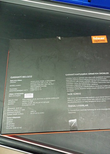 HİSAR Lara 24Parça Gri Çatal Kaşık Bıçak Takımı - Görsel 2