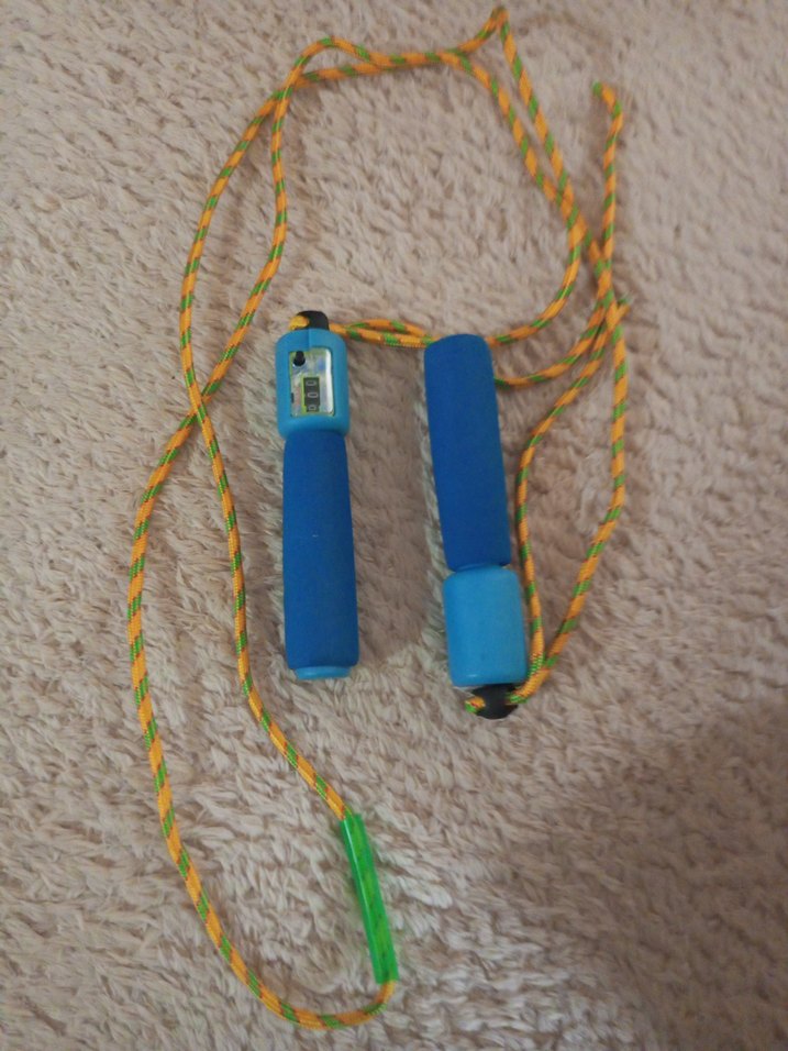 Mavi  Desenli Sayıcı Atlama İpi - Görsel 2