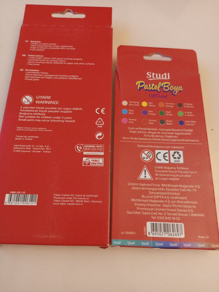 Faber-Castell 12 Suluboya ve Studi Pastel Boya Seti - Görsel 2