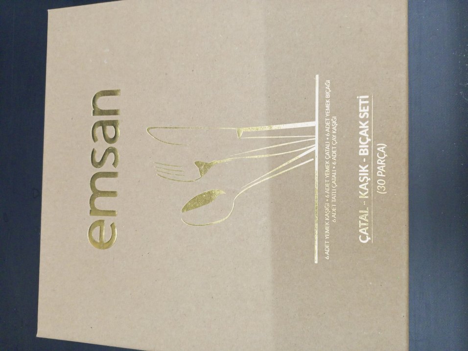 Gri Çatal Kaşık Bıçak Seti 30 PARCA EMSAN SIFIR ÜRÜN AMBALAJINDA - Görsel 2