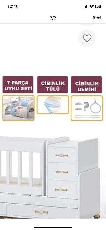 Beşik uyku seti