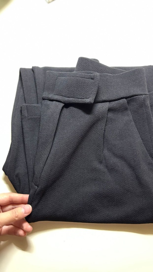 Kadın Siyah Kumaş Pantolon - Görsel 3