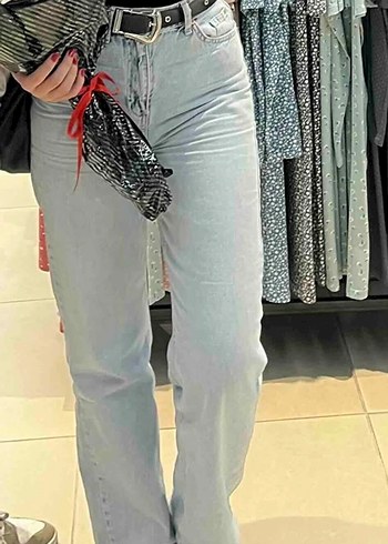 Bol Kesim Kot Pantolon - Görsel 2