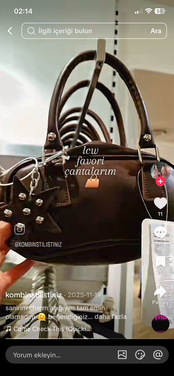 Zincir Detaylı Kahverengi Deri Kadın Çanta - Görsel 4