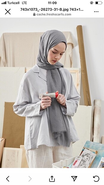Bambu pamuk şal