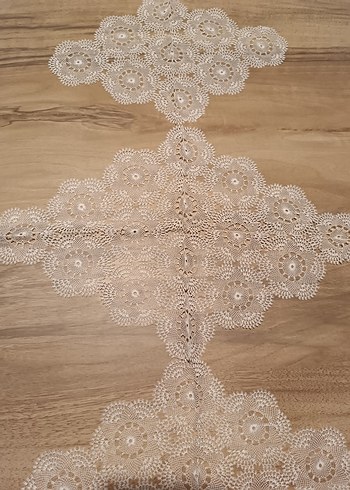  Bej Dantel Bohem Masa Örtüsü