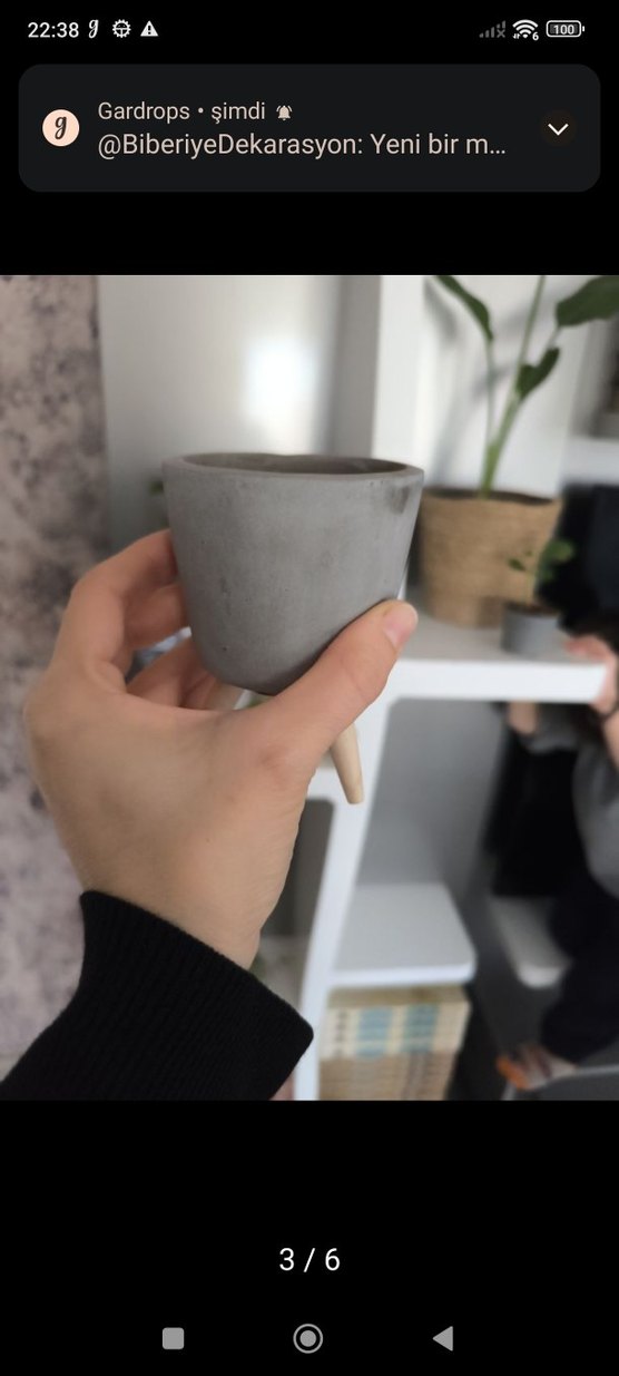 Gri ayaklı saksı - Görsel 2