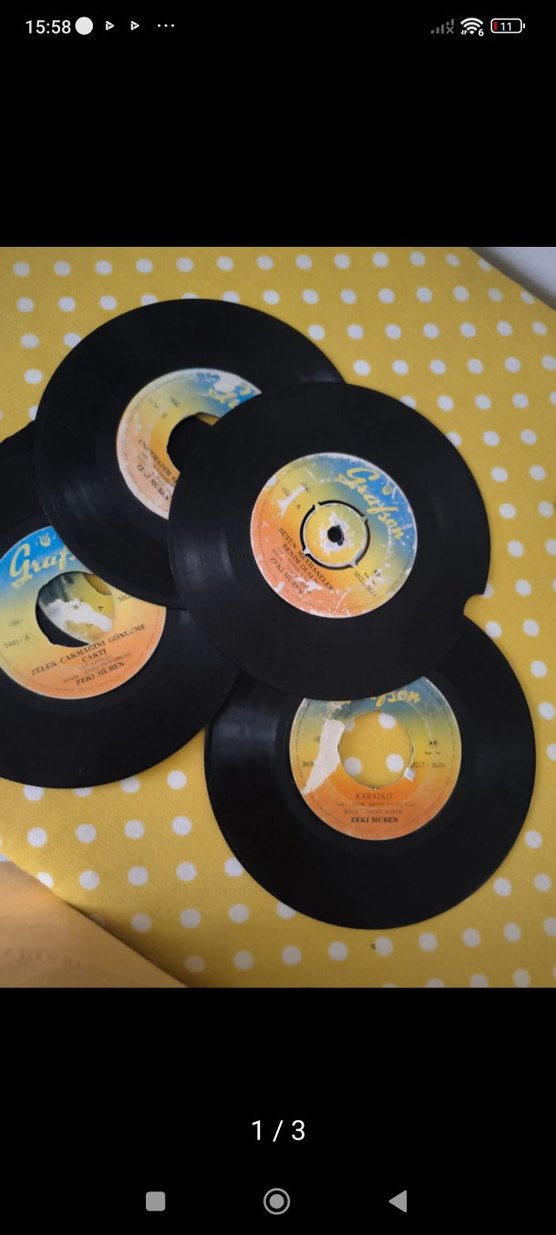 Grafson 45'lik Plaklar - Seninle Bir Sonbahar Zeki Müren - Görsel 3