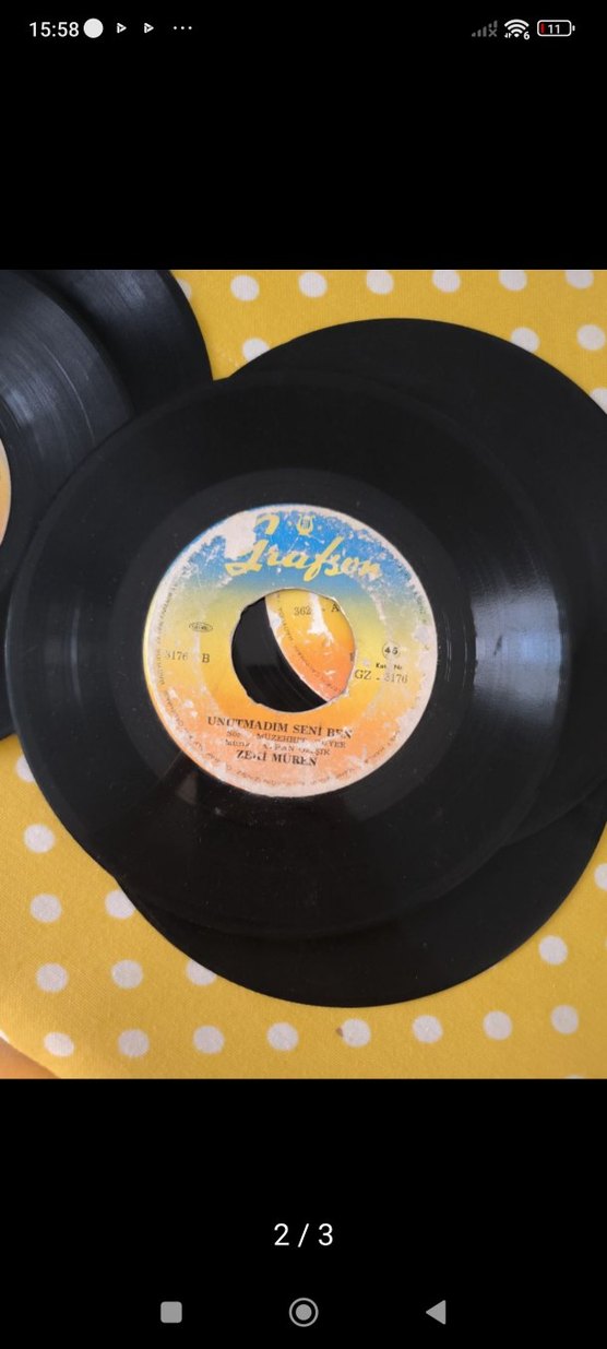 Grafson 45'lik Plaklar - Seninle Bir Sonbahar Zeki Müren - Görsel 2