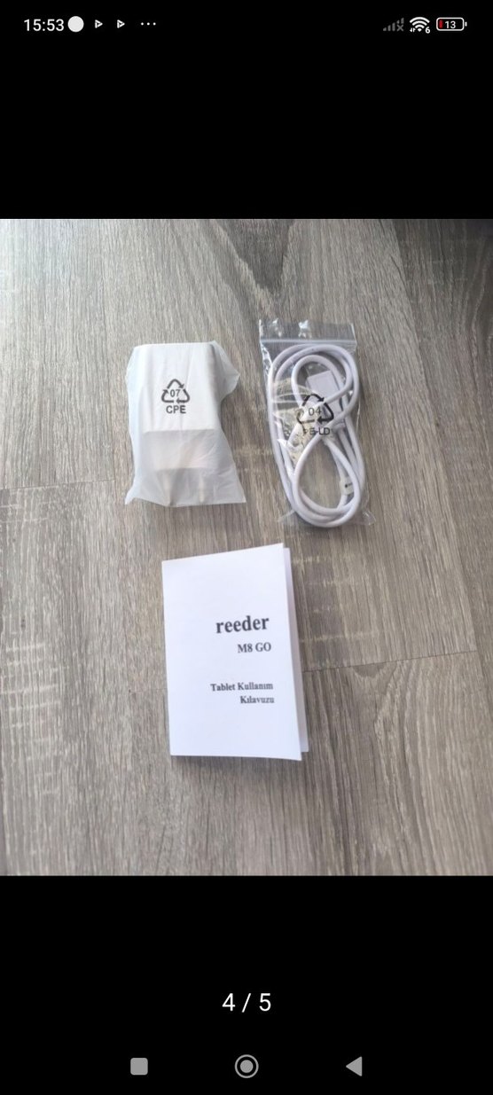Reeder Gri Beyaz Power Bank - Görsel 2