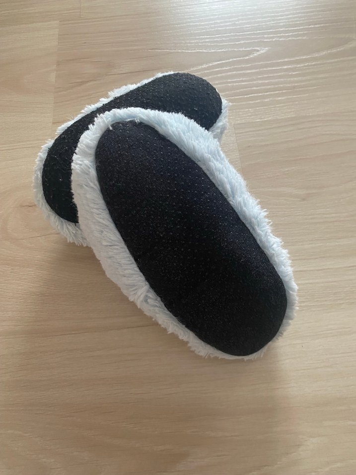 Çocuk mavi Peluş Ev Terliği - Görsel 2