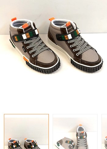 Gri Bağcıklı Erkek Çocuk Botu - Görsel 3