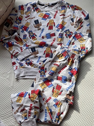 7 Yaş Beden çeşitli Renk Çocuk pijama takımı