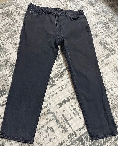 Mavi-Siyah Erkek Denim Pantolon