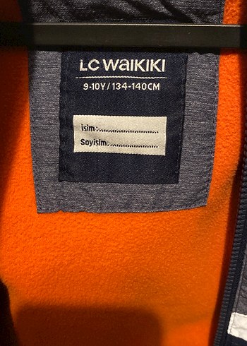 Erkek Çocuk Gri Mavi Fermuarlı Mont - Görsel 3