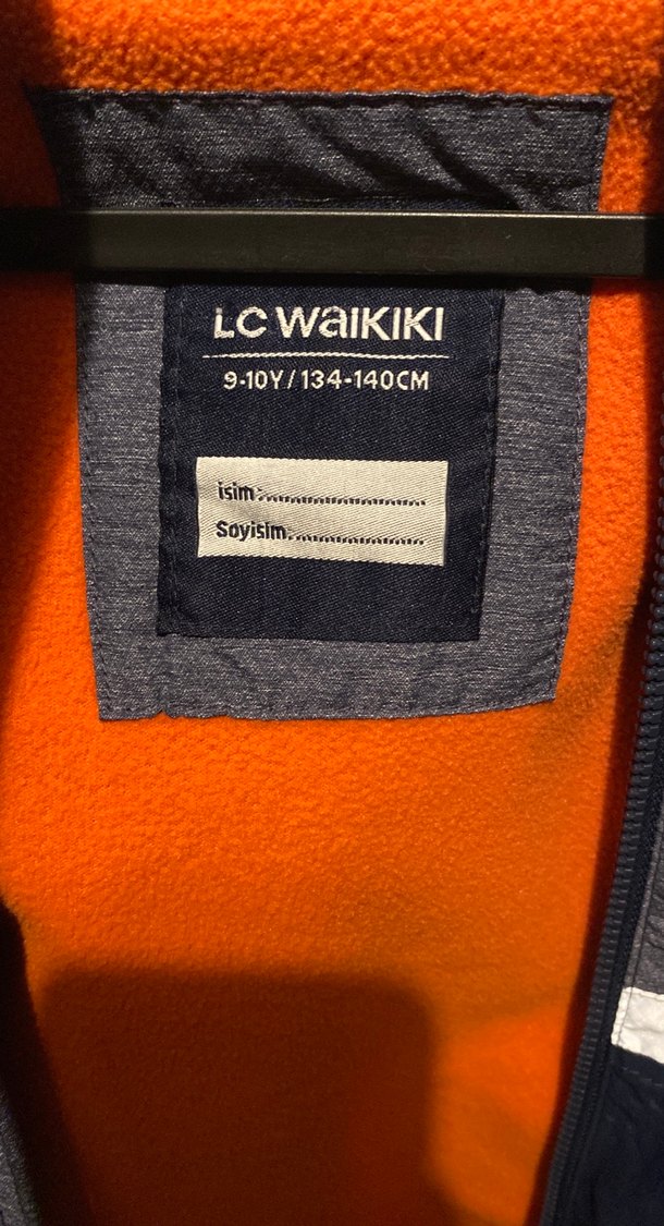 Erkek Çocuk Gri Mavi Fermuarlı Mont - Görsel 3