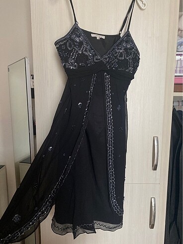 Orjinal el işlemeli sarar marka gece elbisesi - Görsel 2