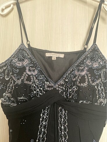 Orjinal el işlemeli sarar marka gece elbisesi - Görsel 4