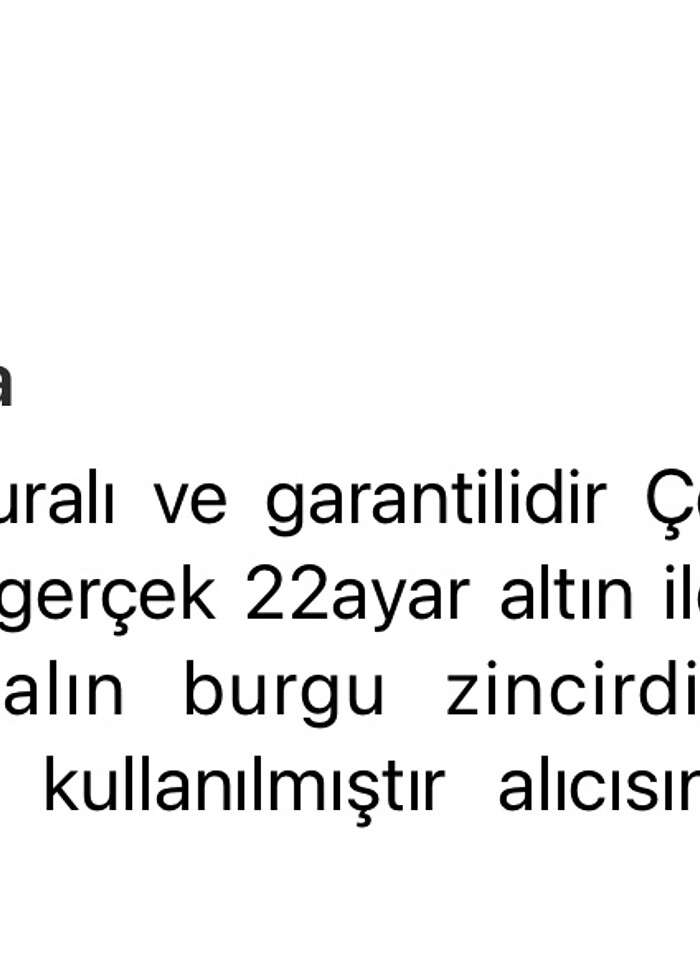 22ayar altın kaplama kalın burgu zincir - Görsel 4