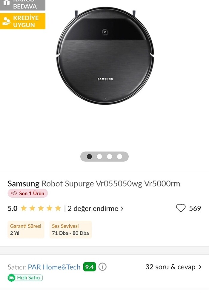 Samsung akıllı robot süpürge - Görsel 2