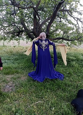 s Beden lacivert Renk Yelekli kaftan