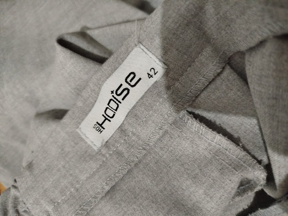 Gri Kadın Kumaş Pantolon - Görsel 2