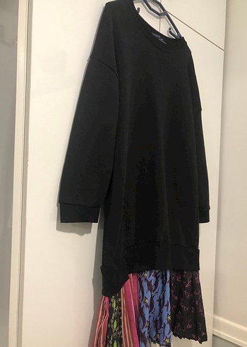 Desenli Pileli Uzun Hamile Eteği - Görsel 2