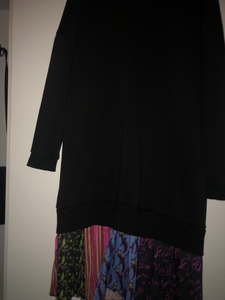 Desenli Pileli Uzun Hamile Eteği - Görsel 3