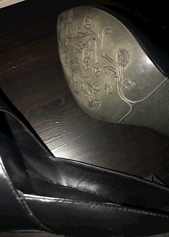 Siyah Tokalı İnce Topuklu Kadın Ayakkabı - Görsel 12