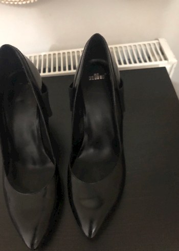 Siyah Tokalı İnce Topuklu Kadın Ayakkabı - Görsel 4