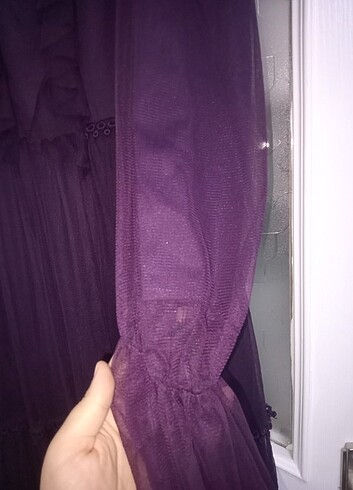 Tüllü tesettür abiye - Görsel 2