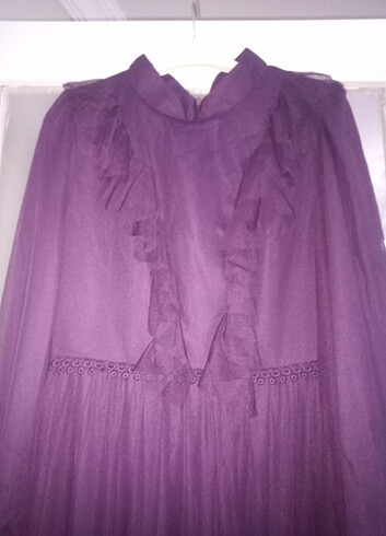 Tüllü tesettür abiye - Görsel 4