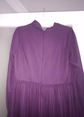 Tüllü tesettür abiye - Görsel 7