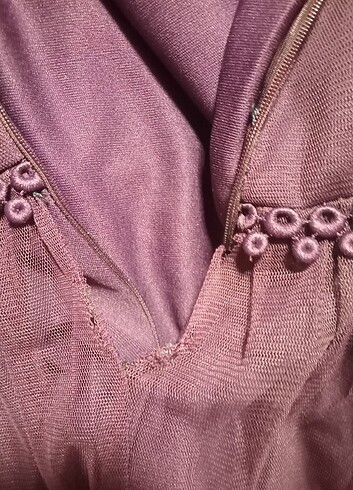 Tüllü tesettür abiye - Görsel 8