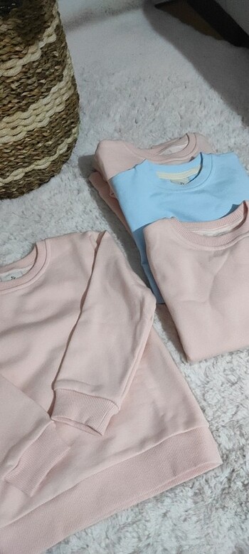 Diğer Uzun kollu şardonlu pamuklu sweatshirt