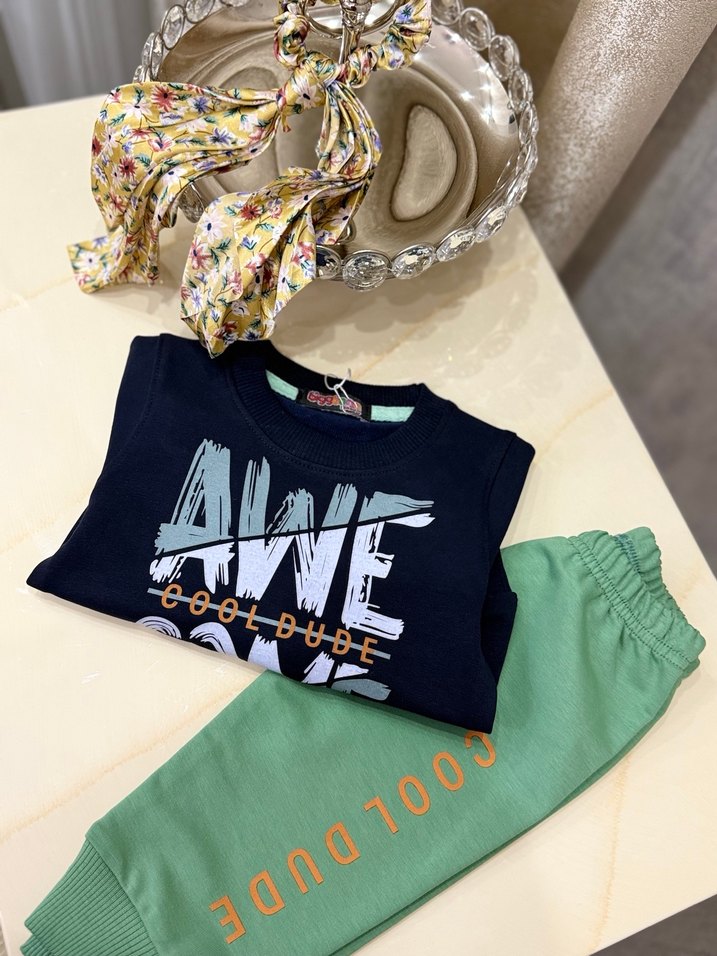 Mavi Erkek Çocuk Baskılı Sweatshirt - Görsel 3