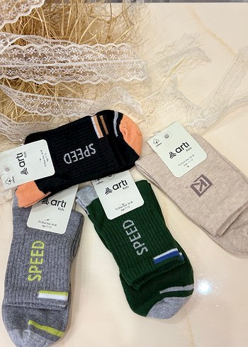 Erkek Mini Spor Çoraplar - Hız Temalı - Görsel 2