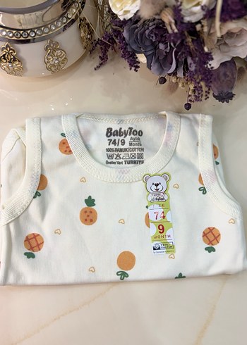 Beyaz Renkli Baskılı Çocuk Atlet - Görsel 2