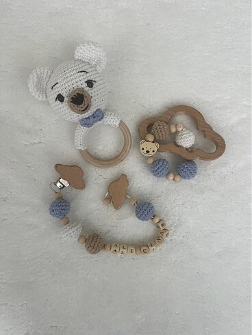 Beden Ayıcık amigurumi yenidoğan set