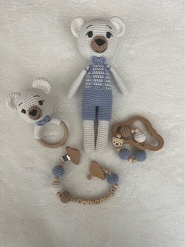 Ayıcık amigurumi yenidoğan set