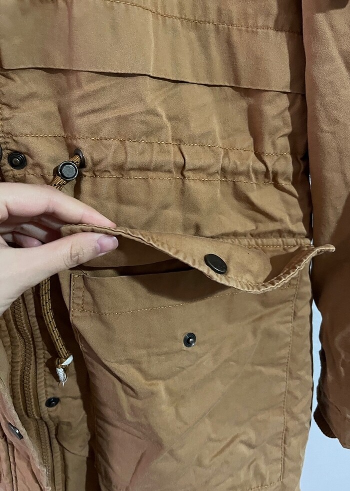 LC Waikiki Hardal Rengi Kaban/Parka - Görsel 4